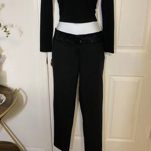 Arden B black wide leg dress pants sz 2